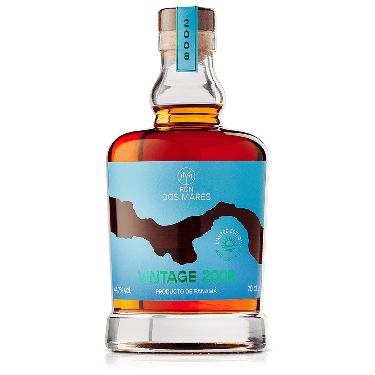 Ron Dos Mares Vintage 2008 Vintage Limited Edition 16 År Panama Rom Flaske