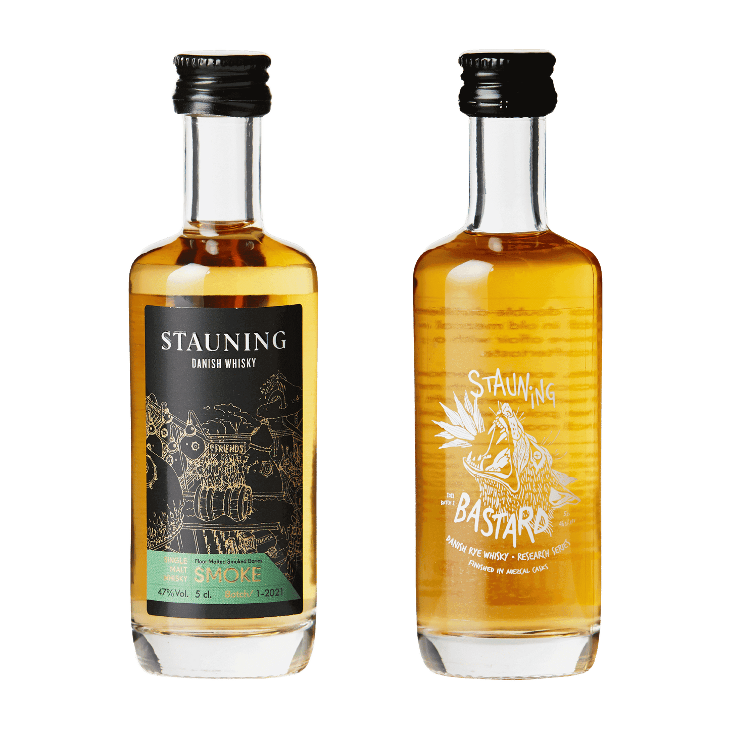 Stauning Whisky Smoke & Bastard Pakke 2 x5 cl