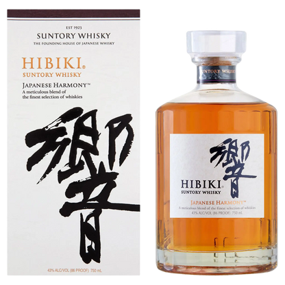 Hibiki Japanese Harmony - Japansk Whisky Blending fra Suntory Flaske og Boks