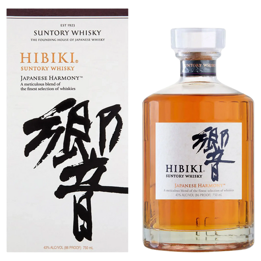 Hibiki Japanese Harmony - Japansk Whisky Blending fra Suntory Flaske og Boks