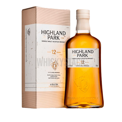 Highland Park 12 Years Old Viking Honour Flaske og Box