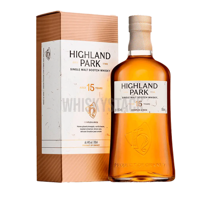 Highland Park 15 Year Old Flaske og Box