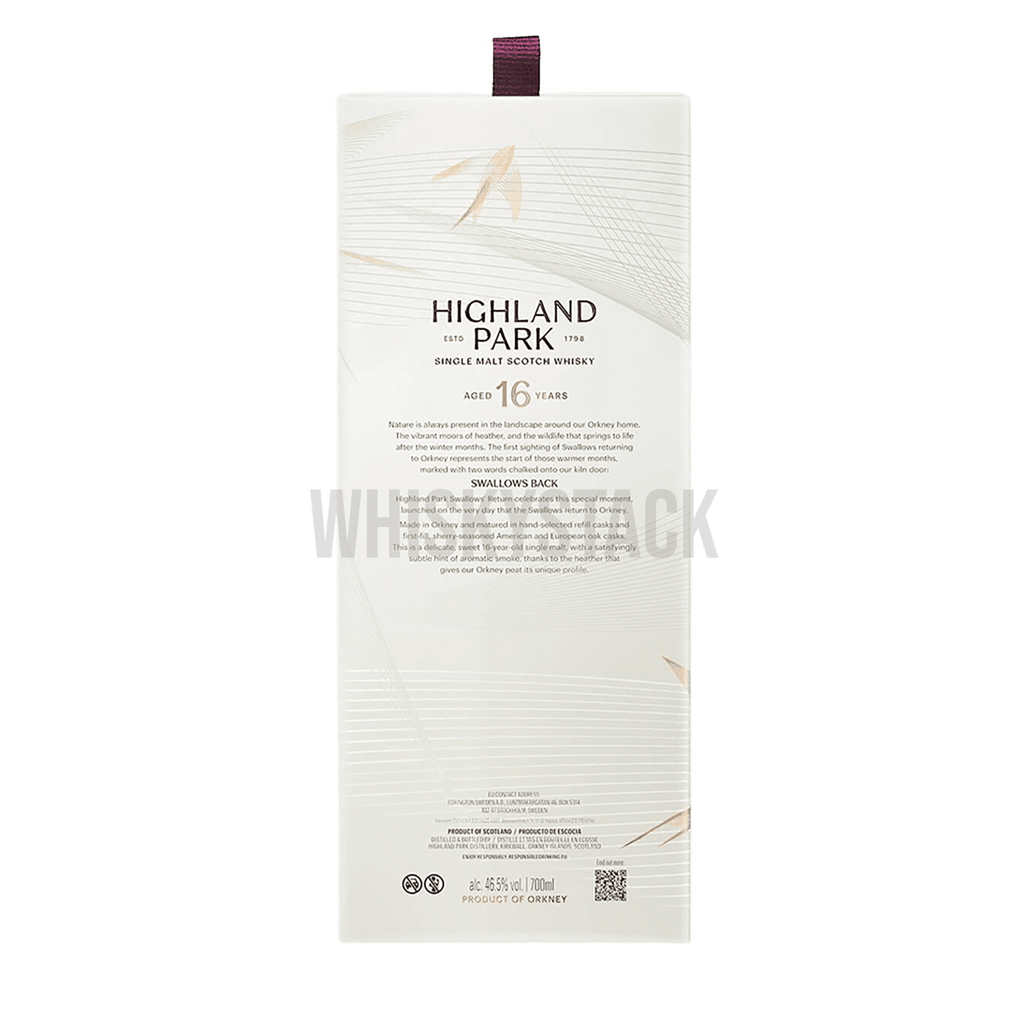 Highland Park Swallow’s Return 16 Year Old