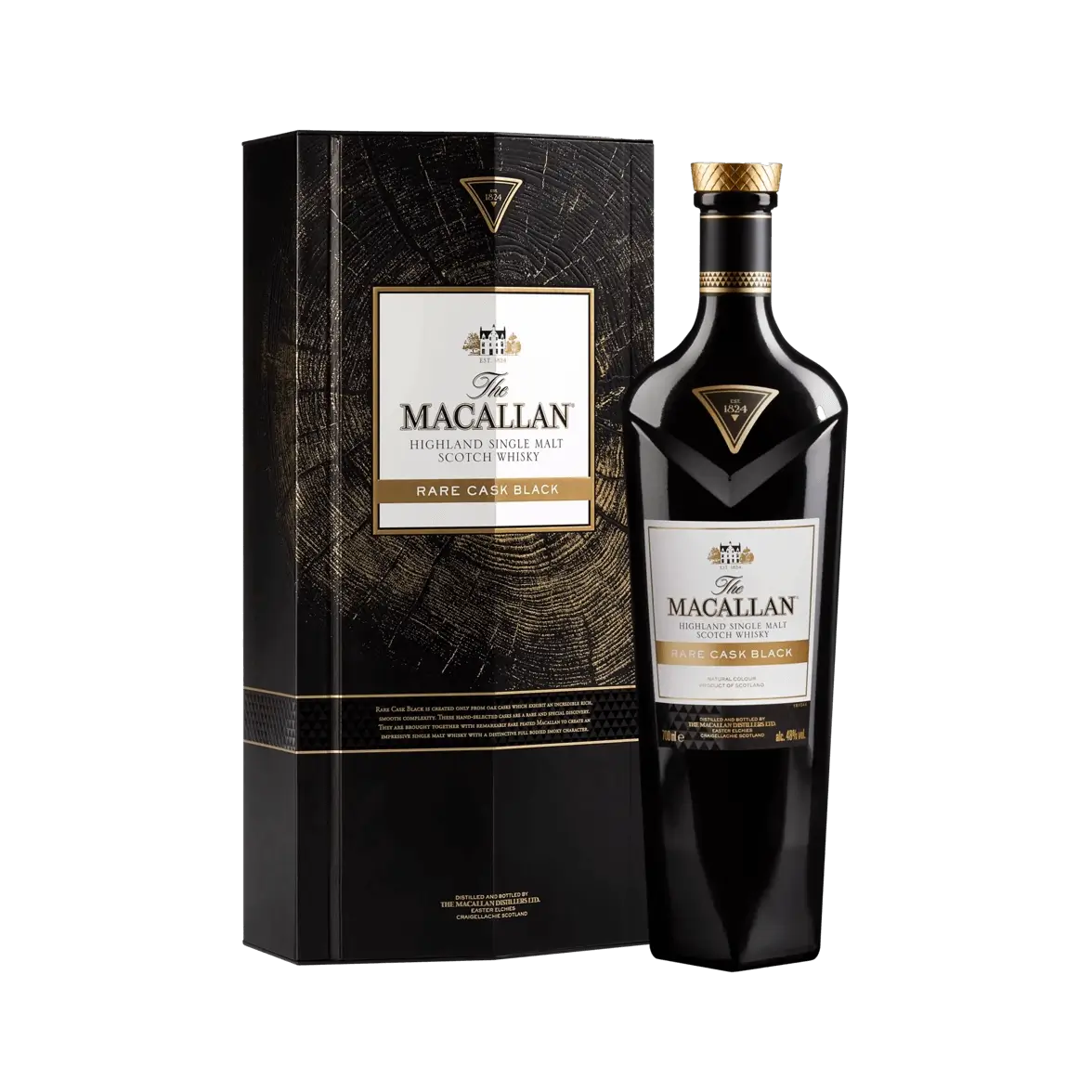 The Macallan Rare Cask Black Box og Flaske