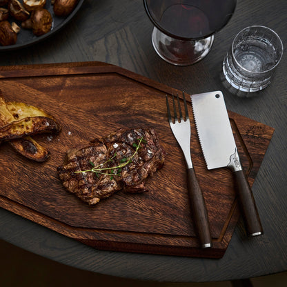 Skærebræt, tallerken, serveringsbræt, bestik til steaks – Whiskystack