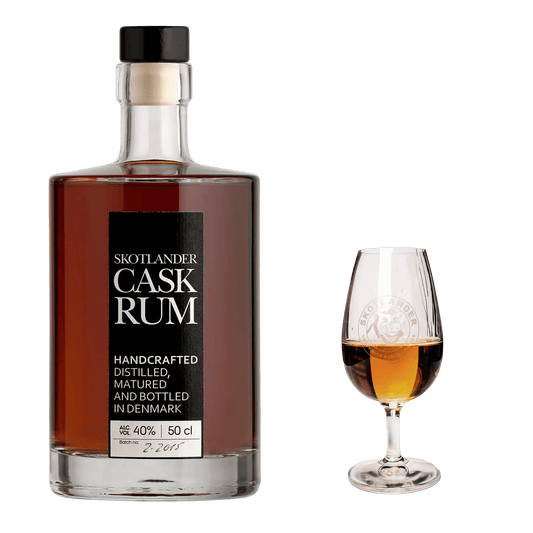 Skotlander Rum Cask og Romglas – Eksklusivt Tilbud