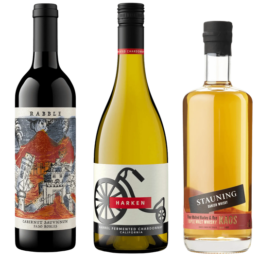 Vin & Whisky Smagepakke. Harken, Rabble & Stauning KAOS