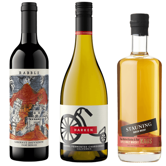 Vin & Whisky Smagepakke. Harken, Rabble & Stauning KAOS