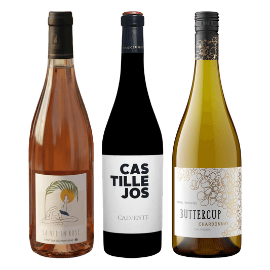 Smagspakke med Buttercup, Castillejos og La Vie en Rosé