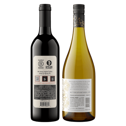6 Buttercup Chardonnay Hvidvin & 6 Rabble 2023 Cabernet Sauvignon Whiskystack