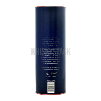 Glenfarclas 25 Years Old - Box Back