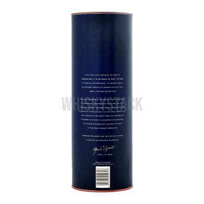 Glenfarclas 25 Years Old - Box Back