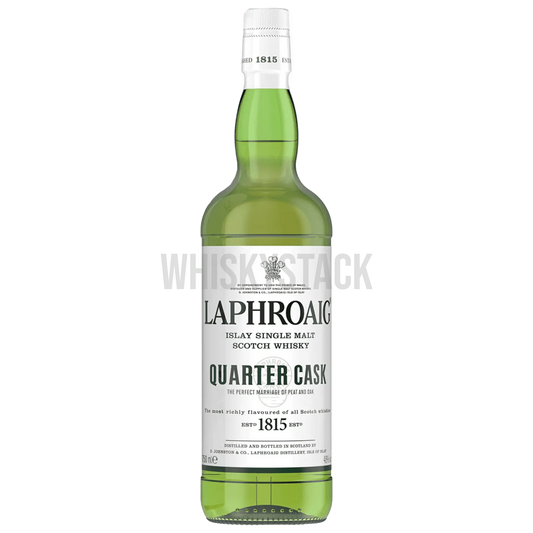 Opdag og køb Laphroaig Quarter Cask, en unik Islay single malt whisky. Dyb røget smag og ekstra modning i quarter casks for intens aroma og kompleksitet