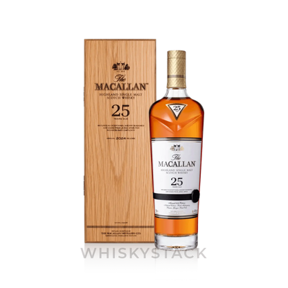 The Macallan Sherry Oak 25 Years Old – 2024 Release Boks og Flaske