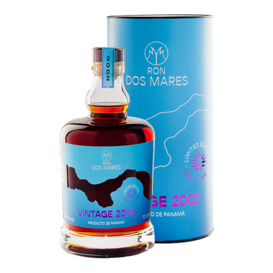 Ron Dos Mares Vintage 2002 Vintage Limited Edition 22 År Panama Rom Bottle