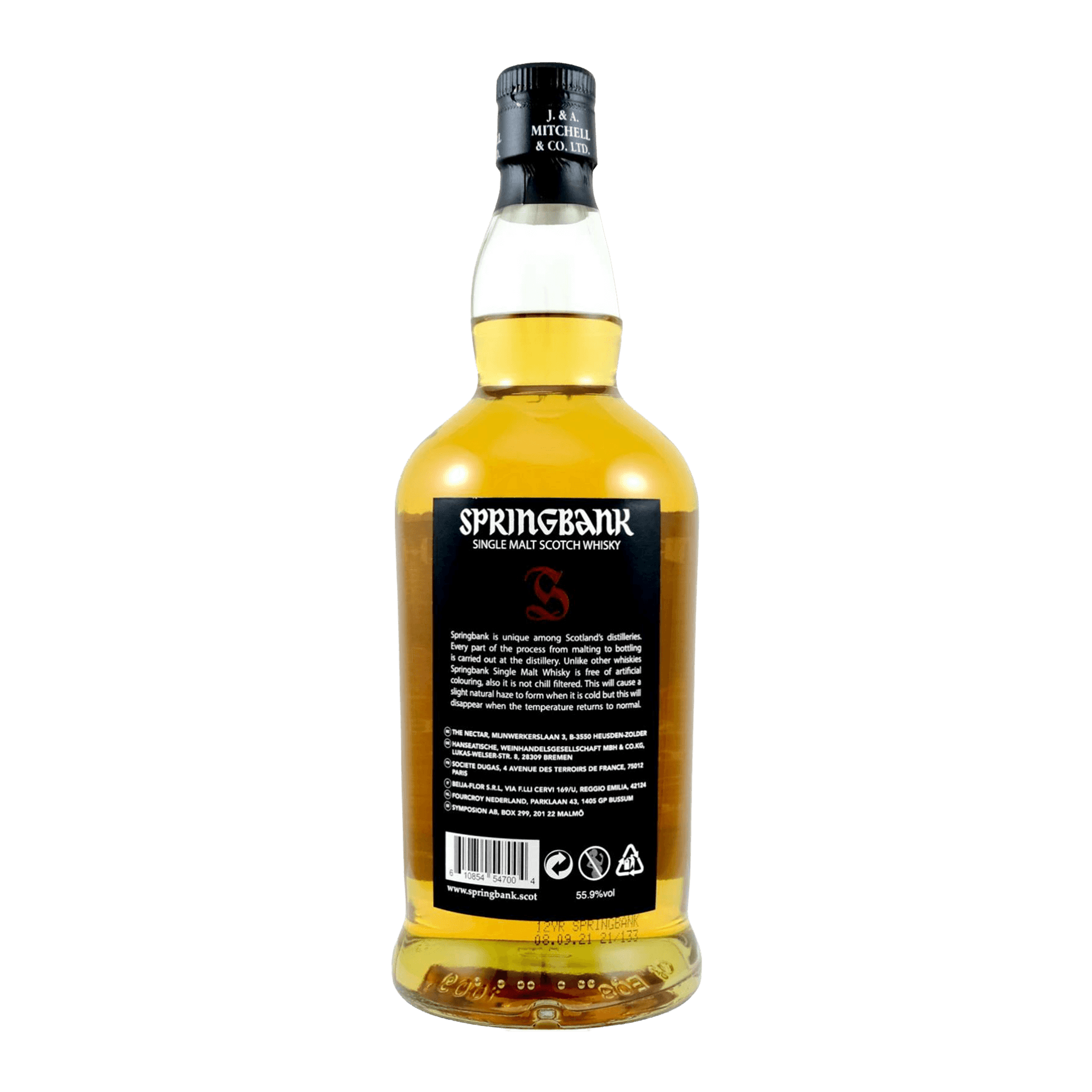 Springbank 12 Year Old Cask Strength 2021 Whisky Whiskystack Back