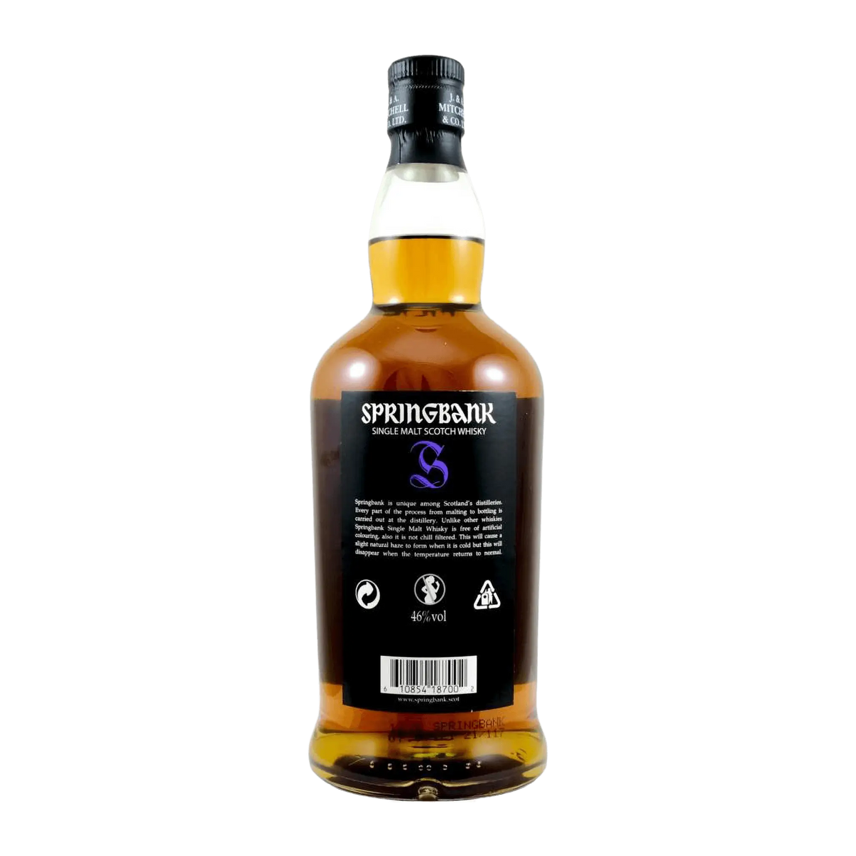 Springbank 18 Year Old 2021 Whisky Whiskystack Back