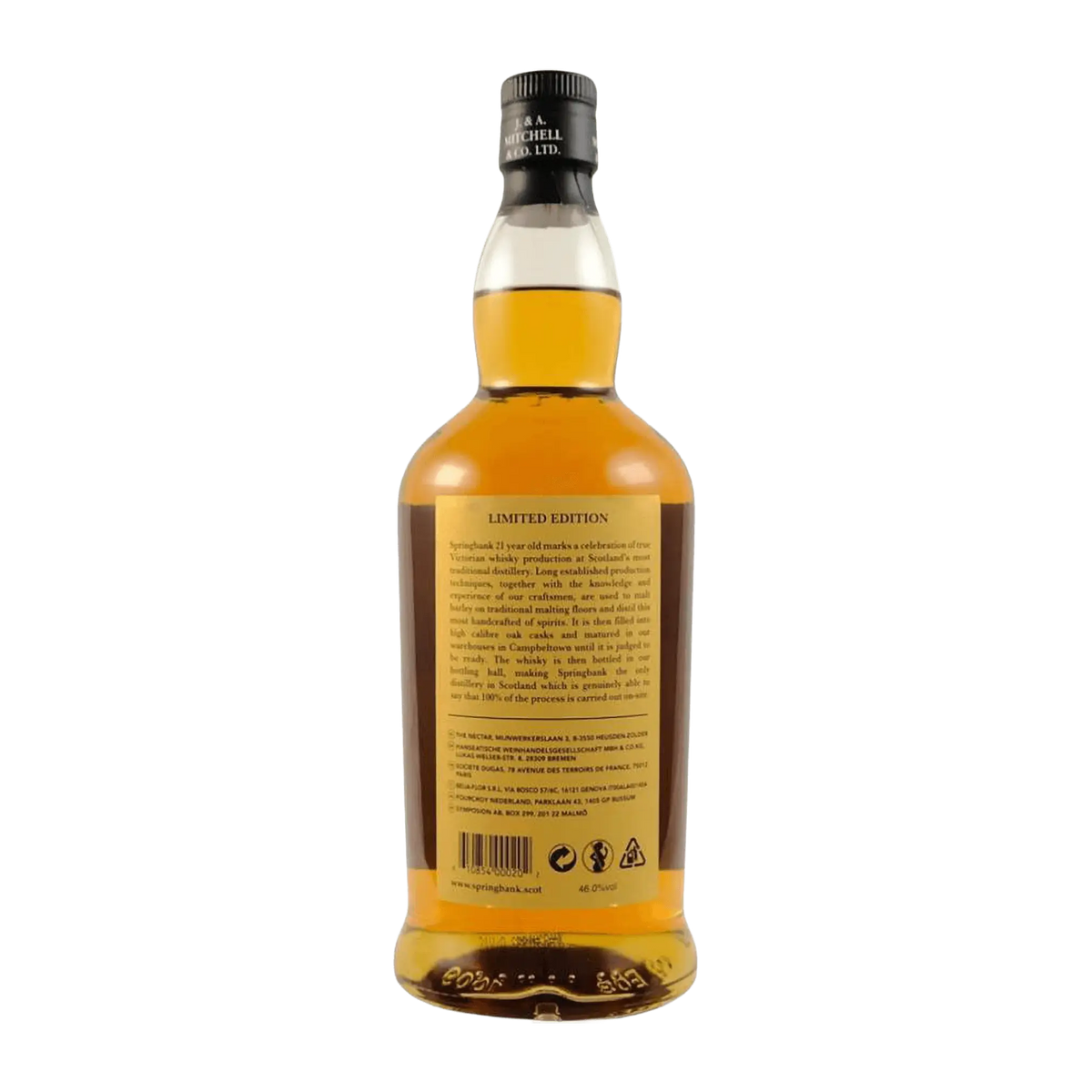 Springbank 21 Year Old 2023 Whisky Whiskystack Back