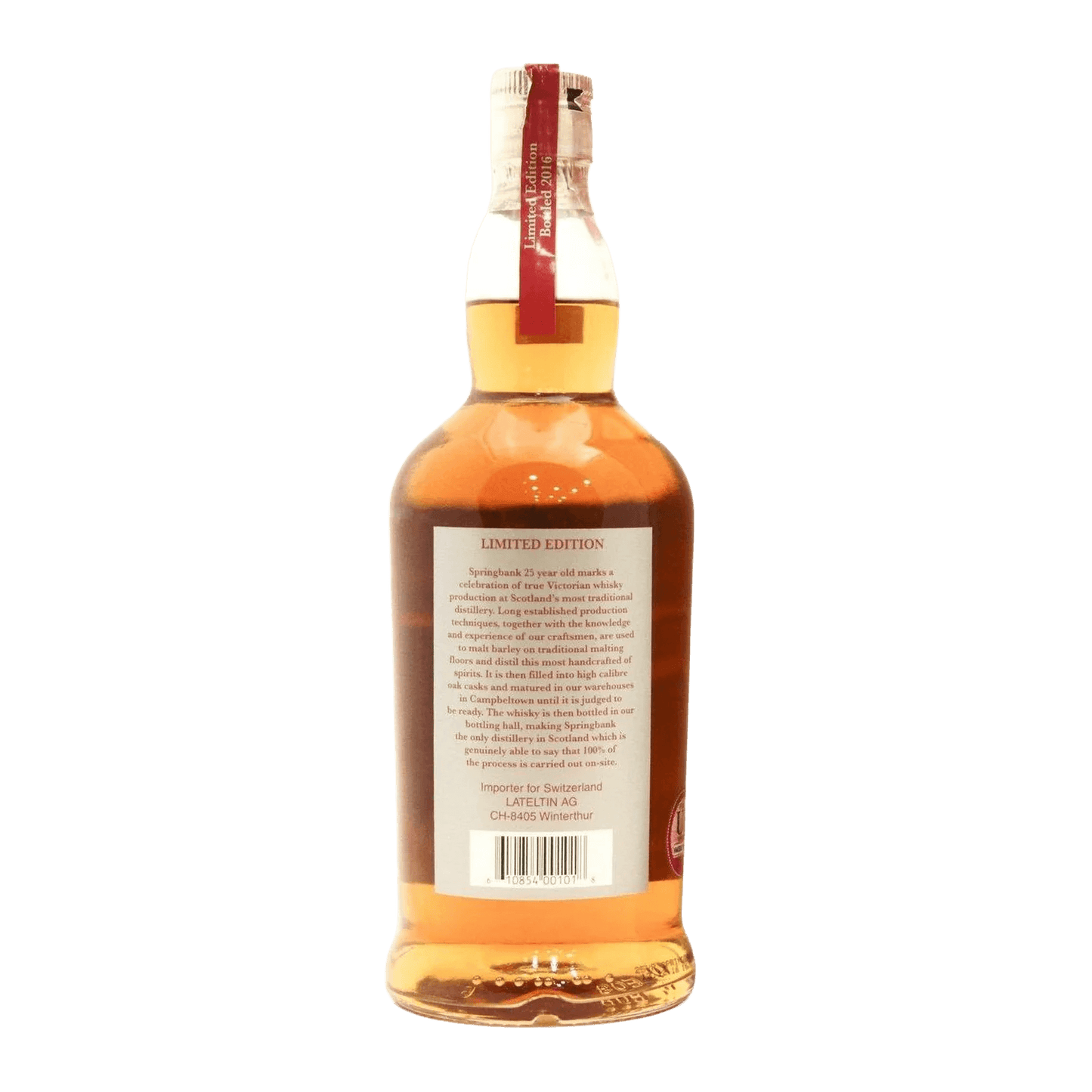Springbank 25 Year Old 2016 Whisky Whiskystack Back