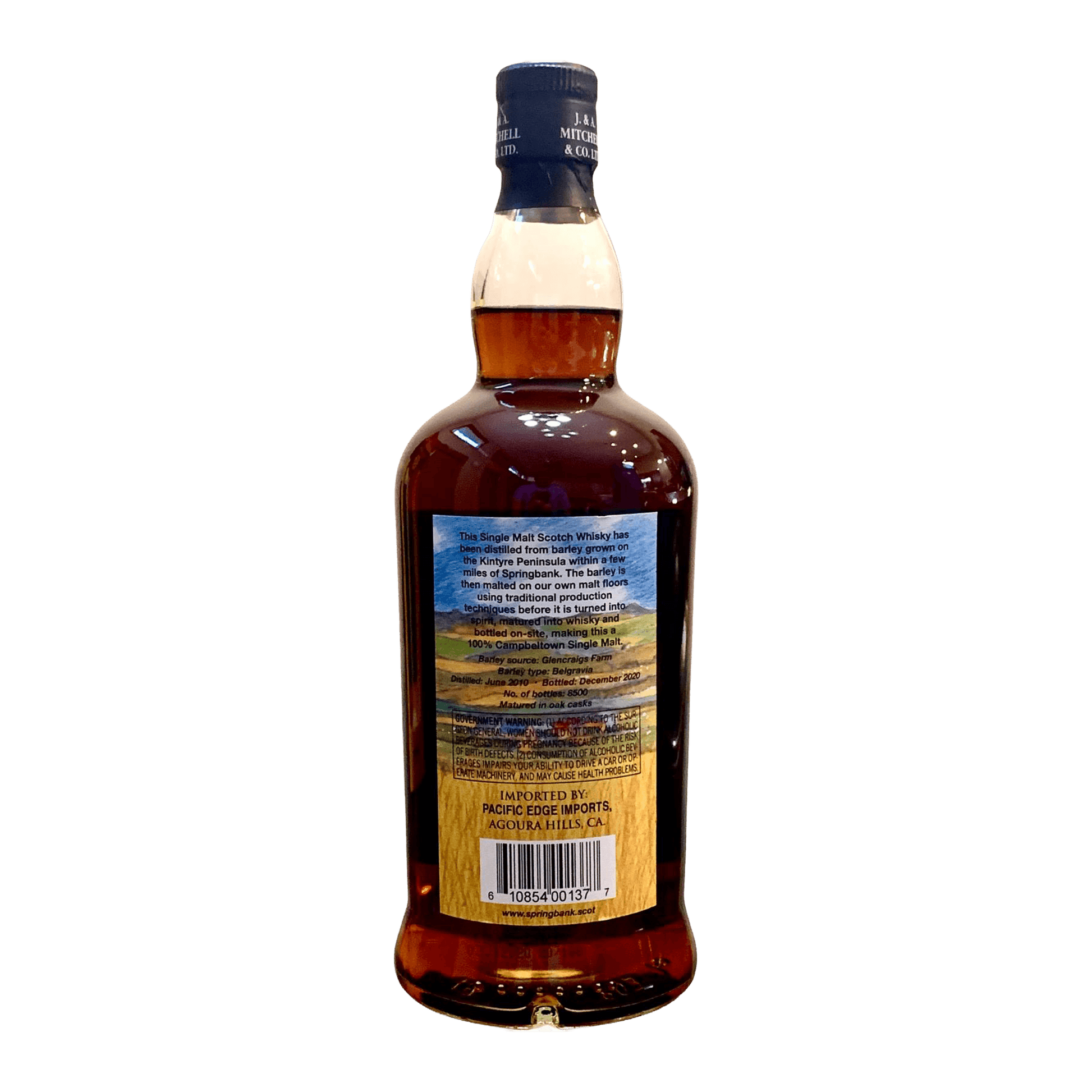 Springbank Local Barley 10 Years Old 2020 Whisky Whiskystack Back