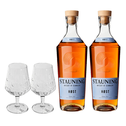 Stauning Høst – 2 Flasker + 2 The Bullet Whiskyglas