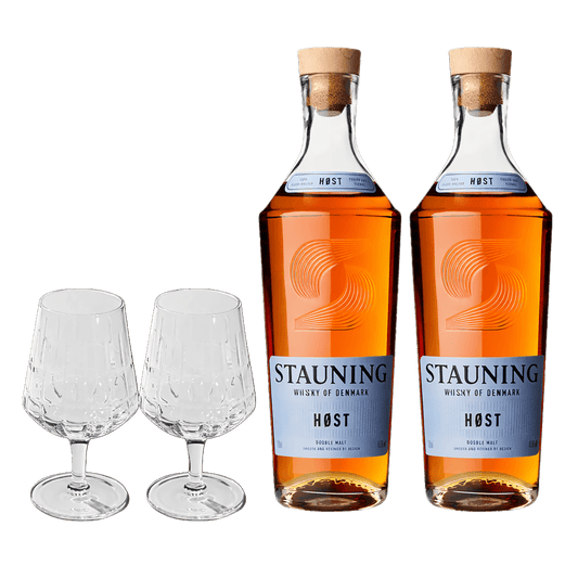 Stauning Høst – 2 Flasker + 2 The Bullet Whiskyglas
