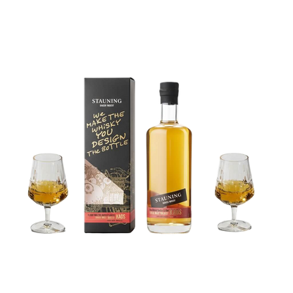 Stauning Kaos Design Your Edition + 2 stk. The Bullet Whisky Glass