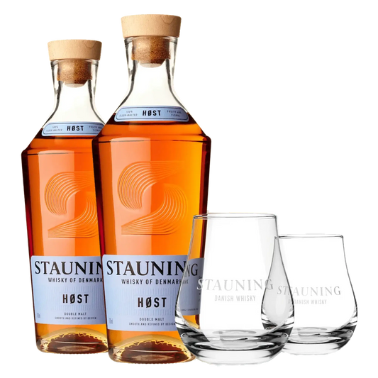 2 fl. Stauning HØST + 2 stk. Stauning Whiskyglas