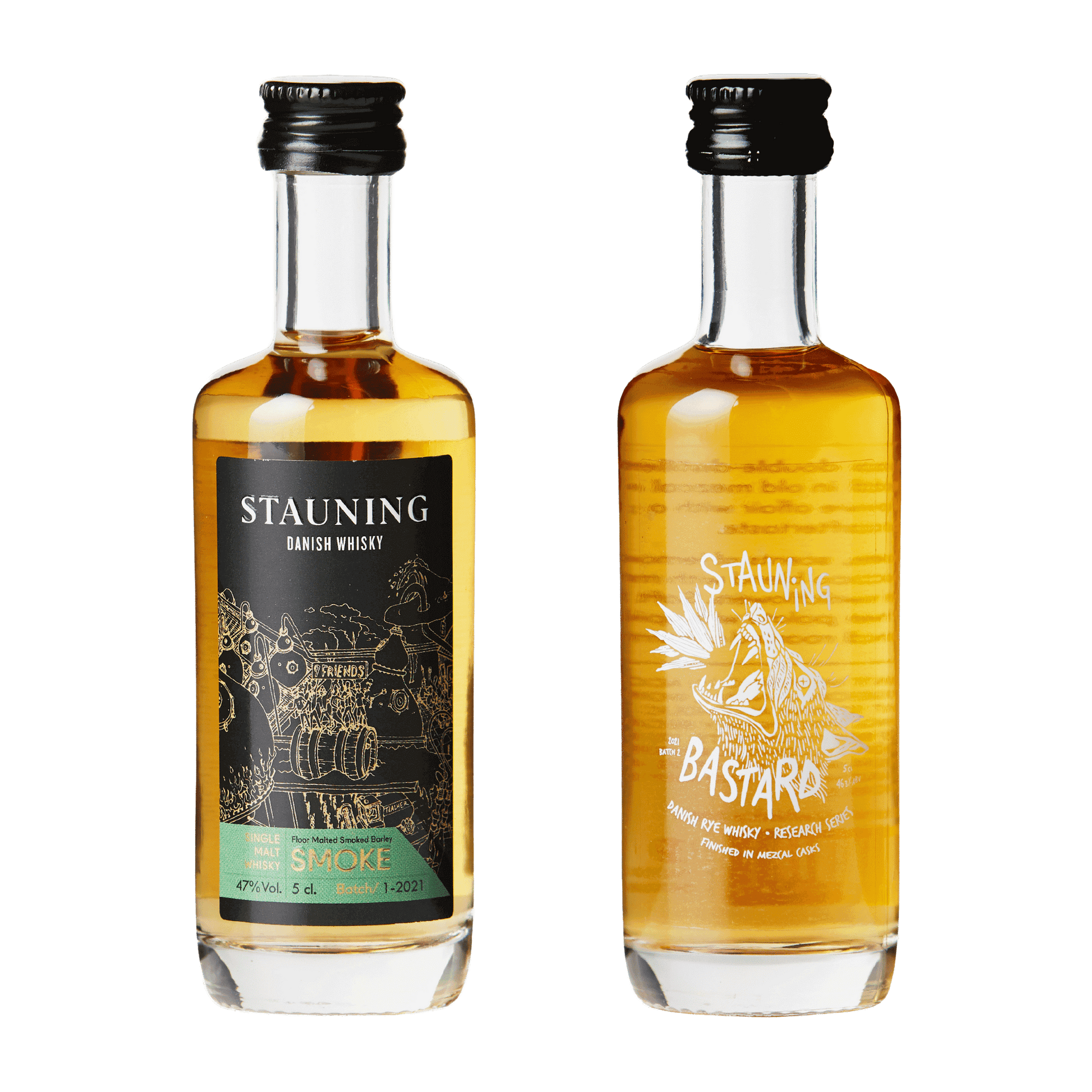 Stauning Whisky Smoke & Bastard Pakke 2 x5 cl