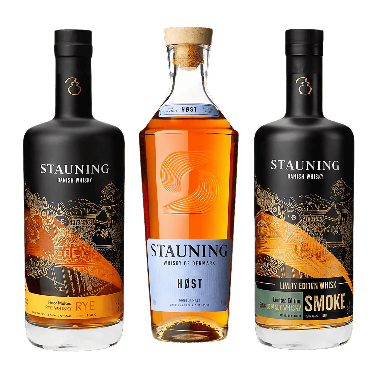 Stauning Whisky Pakken – Høst, Rye og Smoke i Enestående Selskab