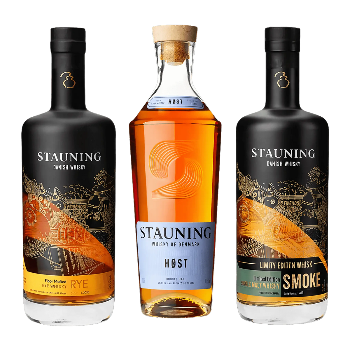 Stauning Whisky Pakken – Høst, Rye og Smoke i Enestående Selskab
