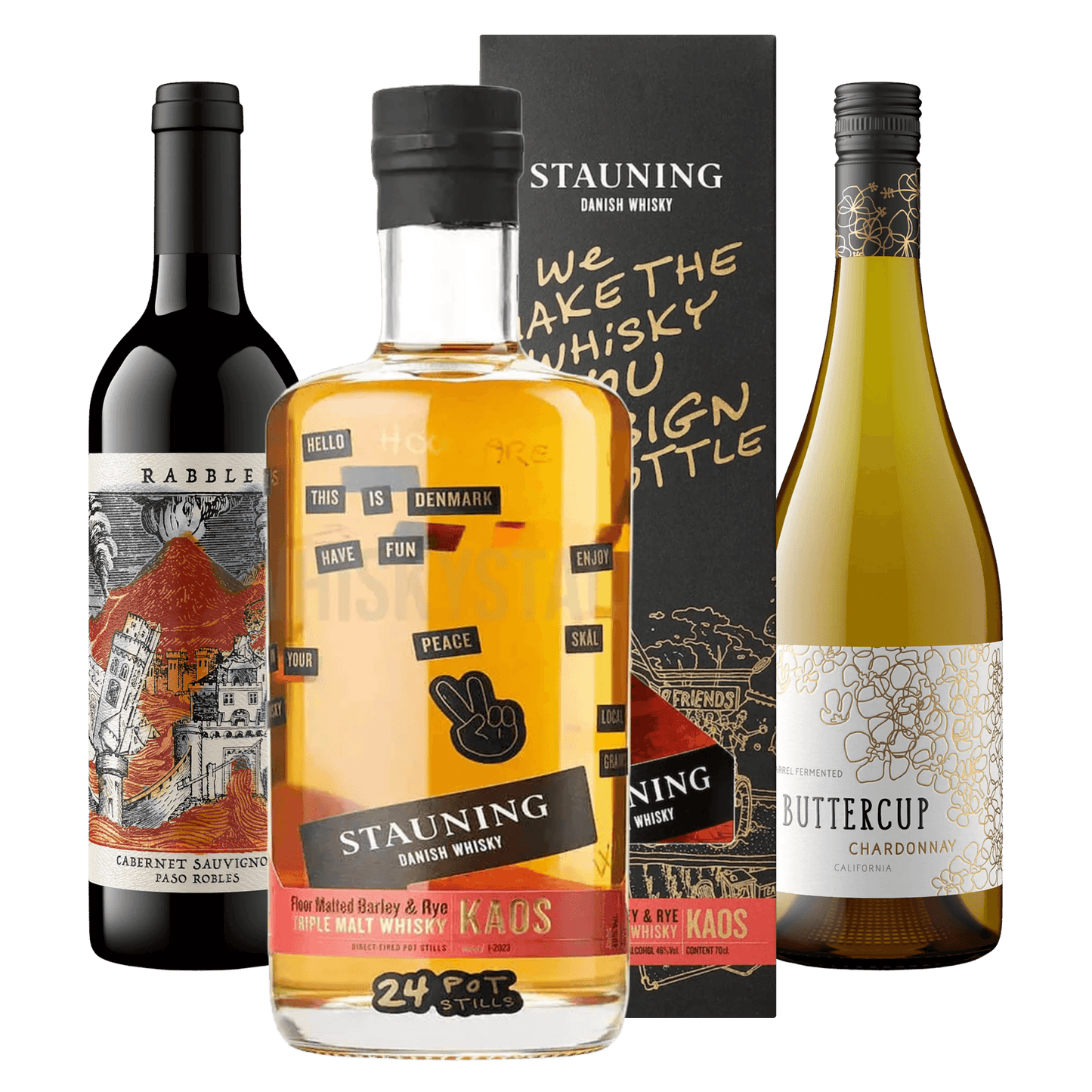 Smagepakke: Favoritvin med Dansk Whisky